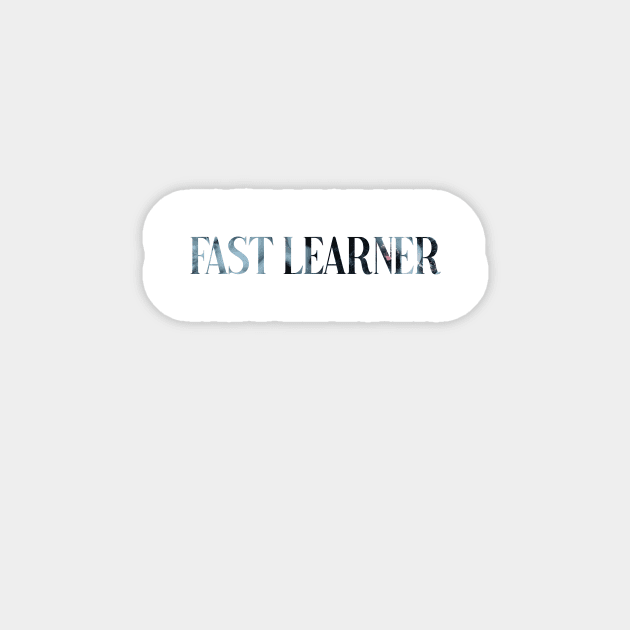 fast learner Sticker by mahashop